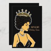 Slay De hele dag" De Kaart van de Birthday Koningi (Voorkant / Achterkant)