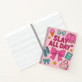 Slay de hele dag preppy notitieboek (Binnen)
