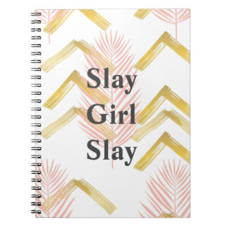 Slay Girl Slay Pink-laptop Notitieboek