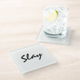 Slay Modern Trendy Glazen Onderzetter