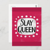 Slay Queen Briefkaart (Voorkant / Achterkant)