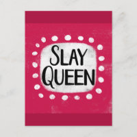 Slay Queen Briefkaart