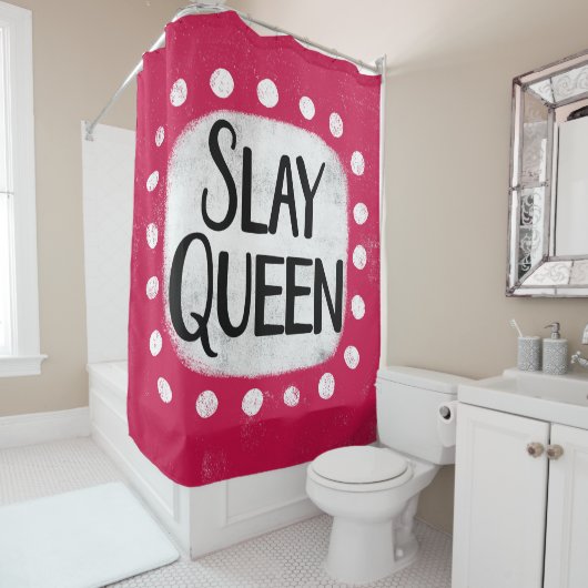 Slay Queen Douchegordijn (In situ)