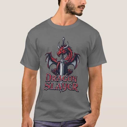 Slayer's Crest Dragon & Blade T-shirt (Voorkant)