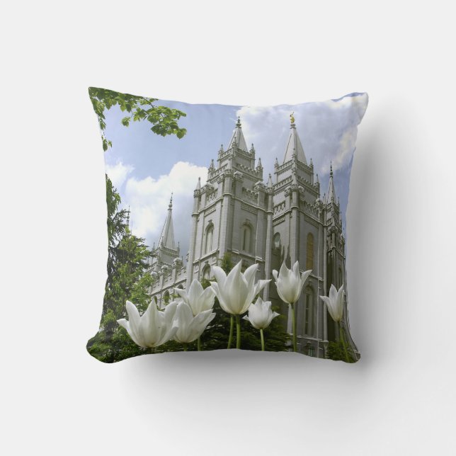 SLC LDS Temple Pillow Kussen (Voorkant)