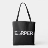Slearper Canvas tas - zwart (Achterkant)