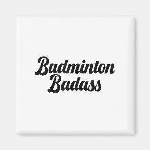 Slecht badminton slechte badmintonspeler grappige magneet