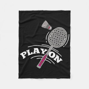 Slecht Badminton Speler Sport Stok Shuttle Racket Fleece Deken