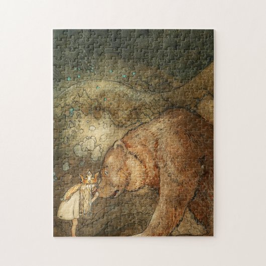 Slecht Beer, 1912, van John Bauer Legpuzzel (Verticaal)