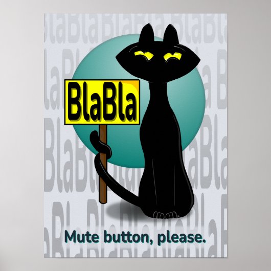 Slecht Boogie Grappige Poster - BlaBla bord (Voorkant)