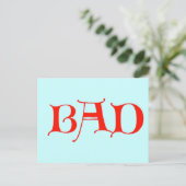 SLECHT BRIEFKAART (Staand voorkant)