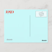 SLECHT BRIEFKAART (Achterkant)