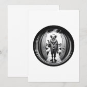 Slecht Clown bij Uw Deur | Fisheye Kaart (Voorkant / Achterkant)