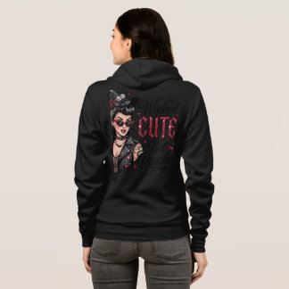 Slecht Cute maar Psycho Heks Hoodie