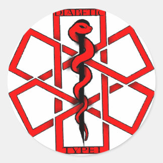 Slecht ($) diabeticus ronde sticker