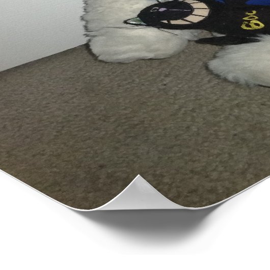 Slecht droomkat, brandweerman en poologe poster (Hoek)