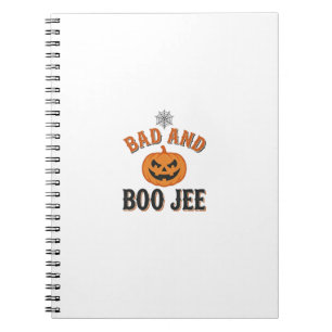 Slecht en Boo Jee Halloween Pompoen Grafisch_1 Notitieboek