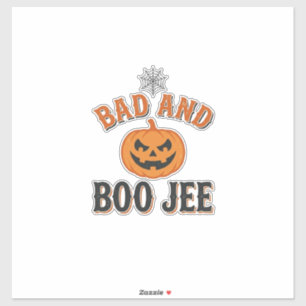 Slecht en Boo Jee Halloween Pompoen Grafisch_1 Sticker
