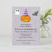 Slecht Feestje Halloween Verjaardag Kaart (Staand voorkant)