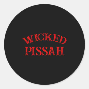 Slecht Ga Grappig Er Boston New England Southie  Ronde Sticker