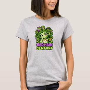Slecht Haar Eeuw – Schattige Medusa Griekse Mythol T-shirt