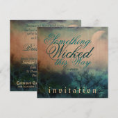 Slecht Halloween Gotische Bruiloft Kaart (Voorkant / Achterkant)