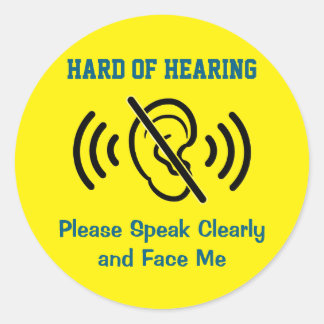 Slecht Horend - Geel Ronde Sticker