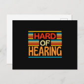Slecht Horend Gehoorgestoord Briefkaart (Voorkant / Achterkant)