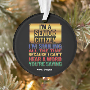 Slecht Horend Maar Vol Humor Grappig Ouderen Cadea Ornament
