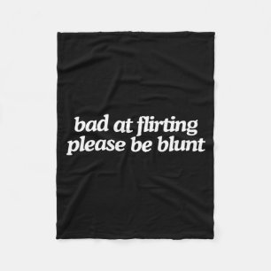 Slecht in Flirten Wees Grappig Dating Gen Z Meme G Fleece Deken