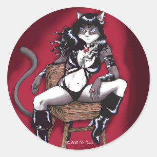 Slecht Kat Sticker