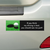 Slecht rijdende Bumpersticker (Op auto)