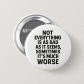 Slecht Ronde Button 5,7 Cm (Voorkant /achterkant)