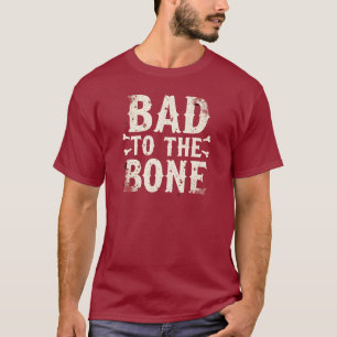 Slecht tot op het Bot Grappige Halloween Skelet T-shirt