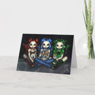 "Slecht, Tricksy en Vals" Wenskaart Kaart