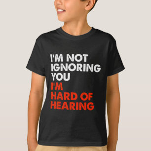 Slecht van het horen Leuk ASL Gebarentaal Doof Bew T-shirt