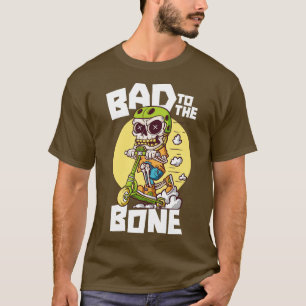 Slecht voor de Bone Schattige Scooter Skelet T-shirt