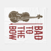 Slecht voor de gewelddadige speler van Bow Fleece Deken (Voorkant (Horizontaal))