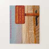 Slecht waterbekken in Nevada. Kerstgroeten Legpuzzel (Verticaal)