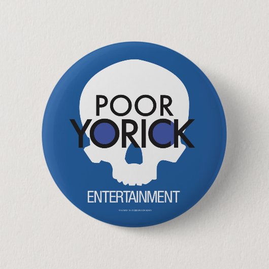 Slecht Yorick Entertainment logo Ronde Button 5,7 Cm (Voorkant)