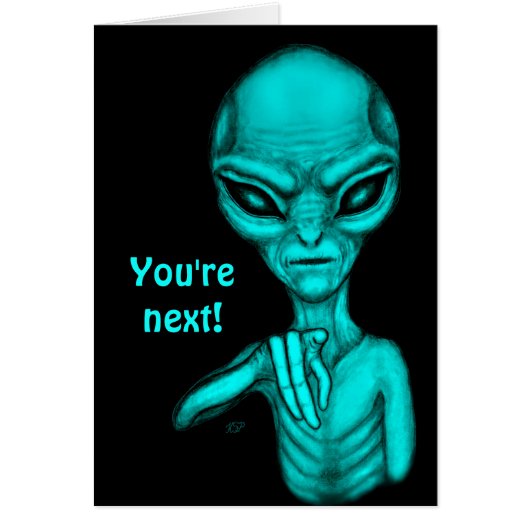 Slechte Alien, jij bent de volgende! (Voorkant)