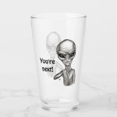 Slechte Alien, jij bent de volgende! Glas (Voorkant)
