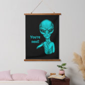 Slechte Alien, jij bent de volgende! Hangend Wandkleed (Slaapkamer)