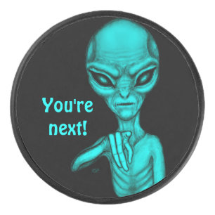 Slechte Alien, jij bent de volgende! Hockey Puck