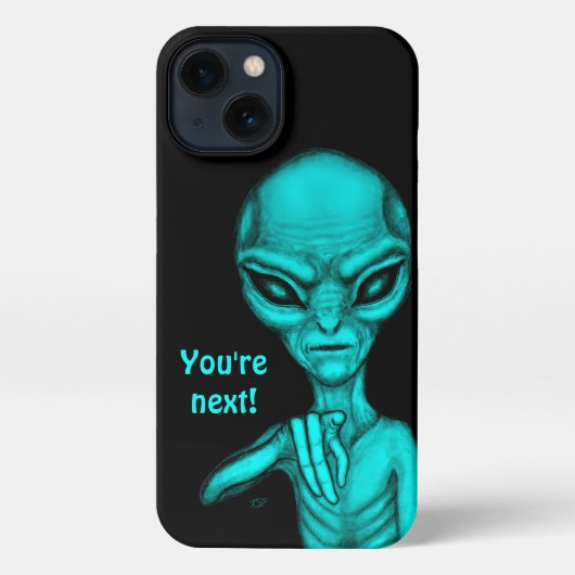 Slechte Alien, jij bent de volgende! iPhone Hoesje (Achterkant)