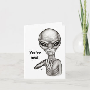 Slechte Alien, jij bent de volgende! Kaart