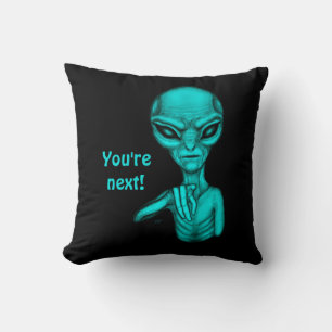 Slechte Alien, jij bent de volgende! Kussen