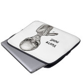 Slechte Alien, jij bent de volgende! Laptop Sleeve (Voorkant onderkant)