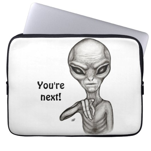 Slechte Alien, jij bent de volgende! Laptop Sleeve (Voorkant)