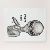 Slechte Alien, jij bent de volgende! Legpuzzel (Horizontaal)